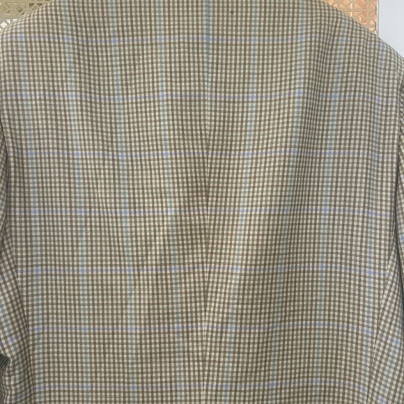 Men's Kiton tan and light blue 100% cashmere blazer! Classic! 52, 7L (US 42) - Picture 14 of 14